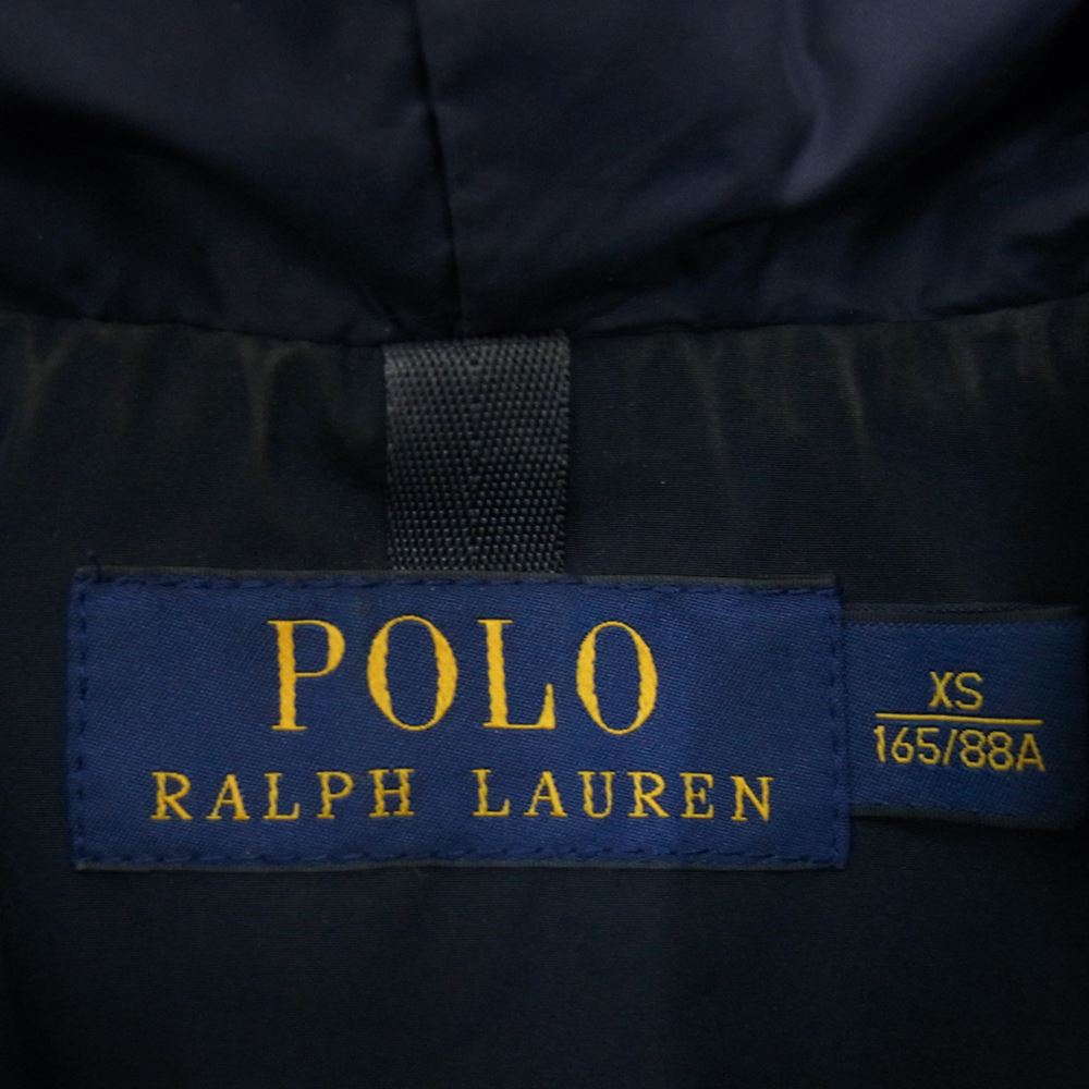 RALPH LAUREN ラルフローレン 国内正規品 ナイロン フルジップ パーカー ジャケット ネイビー系 XS【中古】