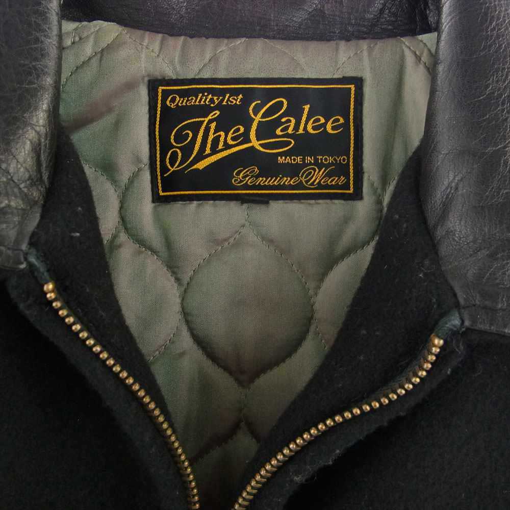 CALEE キャリー レザー切替 スポーツ ジャケット ブラック系 M【中古】