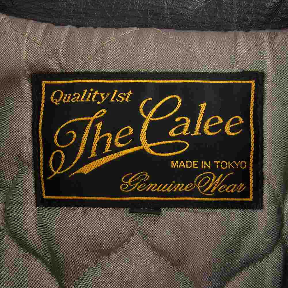 CALEE キャリー レザー切替 スポーツ ジャケット ブラック系 M【中古】