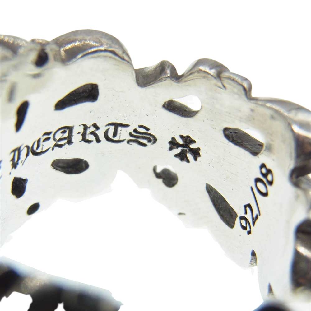 CHROME HEARTS クロムハーツ（原本無） DBL FLRL CRS ダブル フローラル クロス リング シルバー系 21号【中古】
