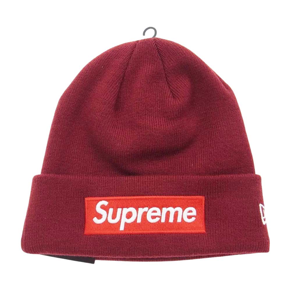 Supreme シュプリーム 22AW New Era BOX Logo Beanie BOXロゴ ビーニー ニットキャップ Cardinal ワインレッド系【新古品】【未使用】【中古】