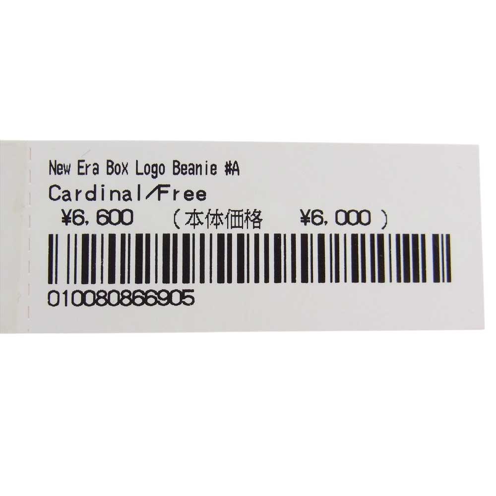 Supreme シュプリーム 22AW New Era BOX Logo Beanie BOXロゴ ビーニー ニットキャップ Cardinal ワインレッド系【新古品】【未使用】【中古】