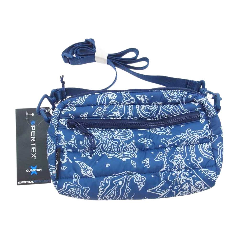 Supreme シュプリーム 22AW Puffer Side Bag バンダナ ペイズリー ショルダー バッグ Blue Paisleｙ ブルー系【新古品】【未使用】【中古】