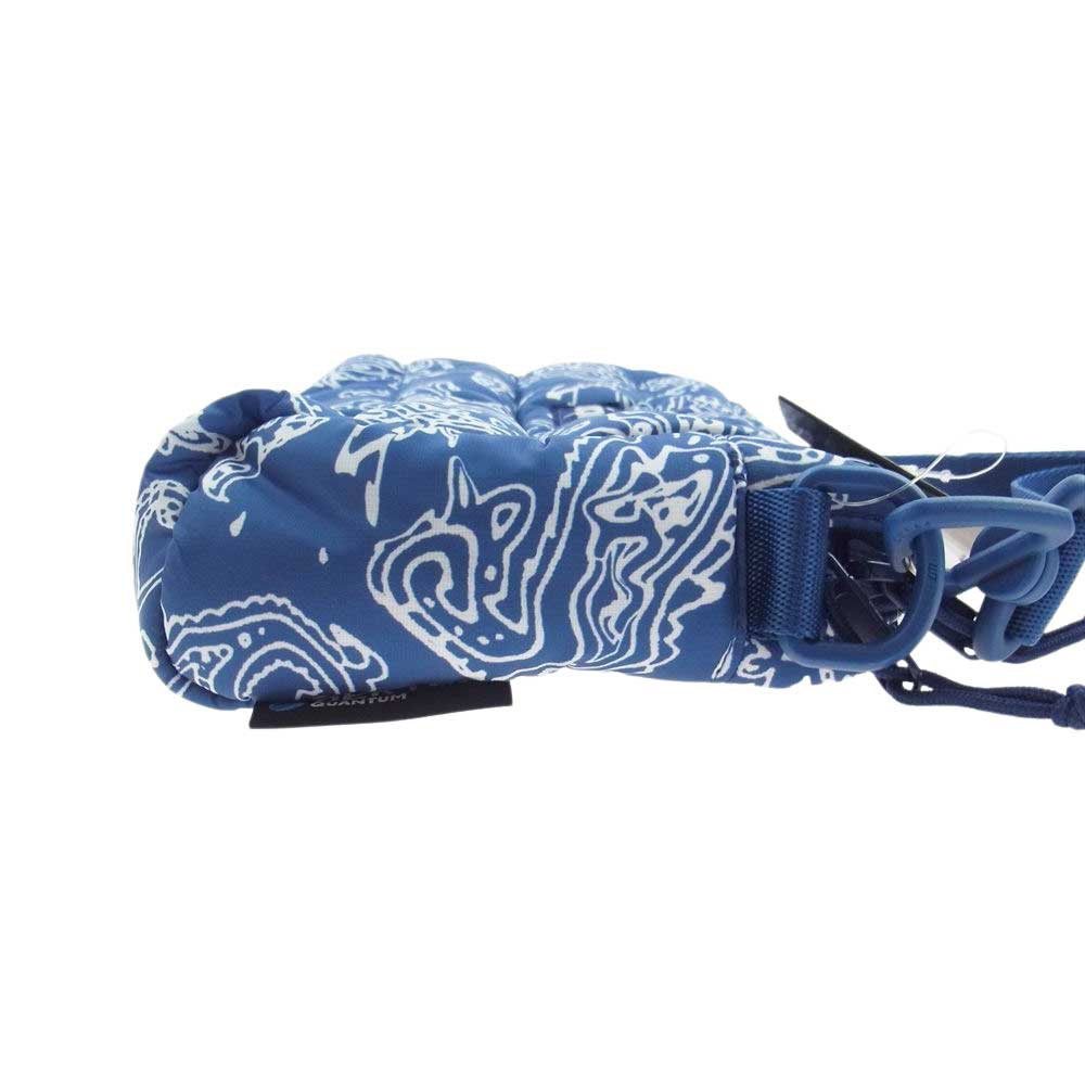 Supreme シュプリーム 22AW Puffer Side Bag バンダナ ペイズリー ショルダー バッグ Blue Paisleｙ ブルー系【新古品】【未使用】【中古】