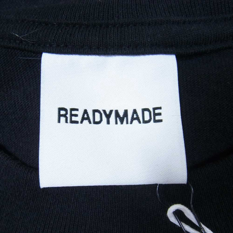 READY MADE レディメイド 22SS T-SHIRT SMILY CLF スマイル 半袖 Tシャツ ブラック系 XL【新古品】【未使用】【中古】