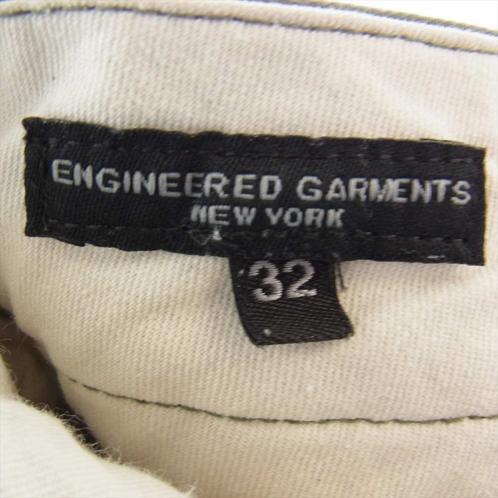 Engineered Garments エンジニアードガーメンツ サイドシンチ スナップ ファティーグ ベイカー ワーク パンツ カーキ系 32【中古】