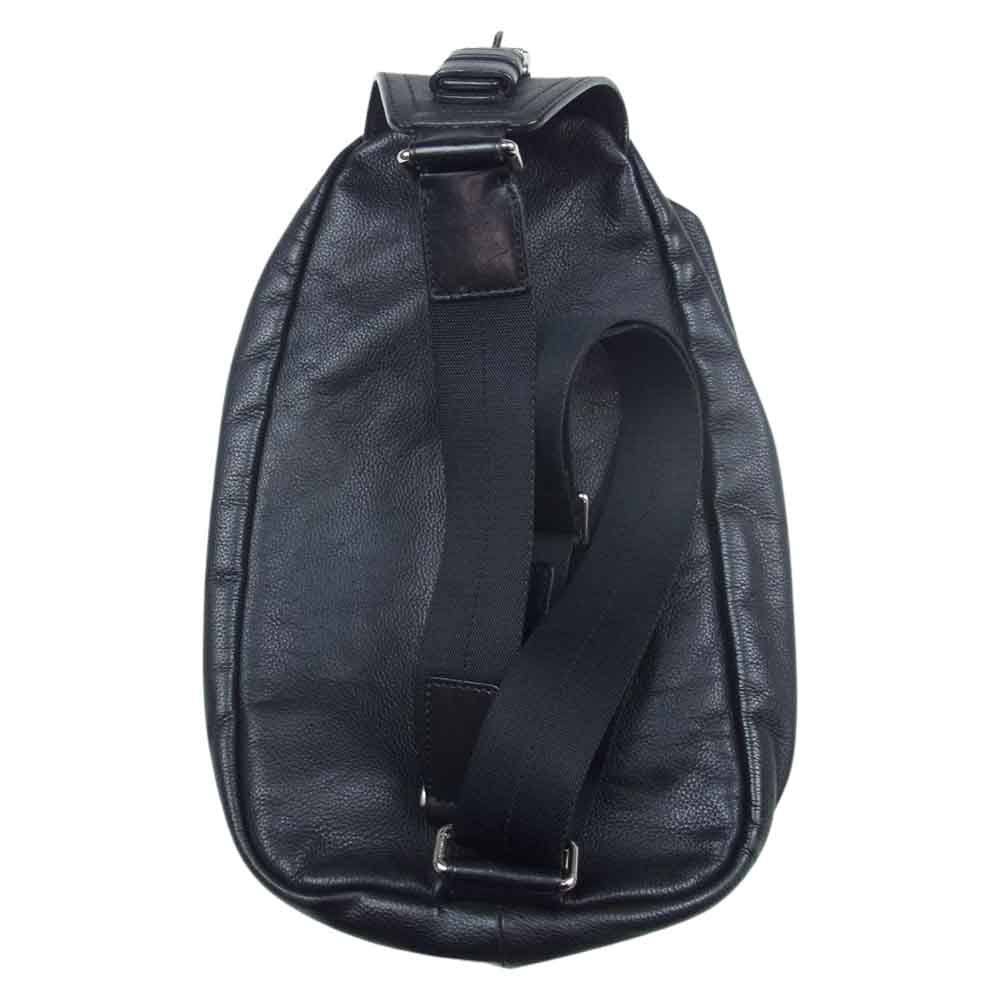 COACH コーチ E1282-70360 トン??プソン スリング パック レザー ボディバッグ ブラック系【中古】