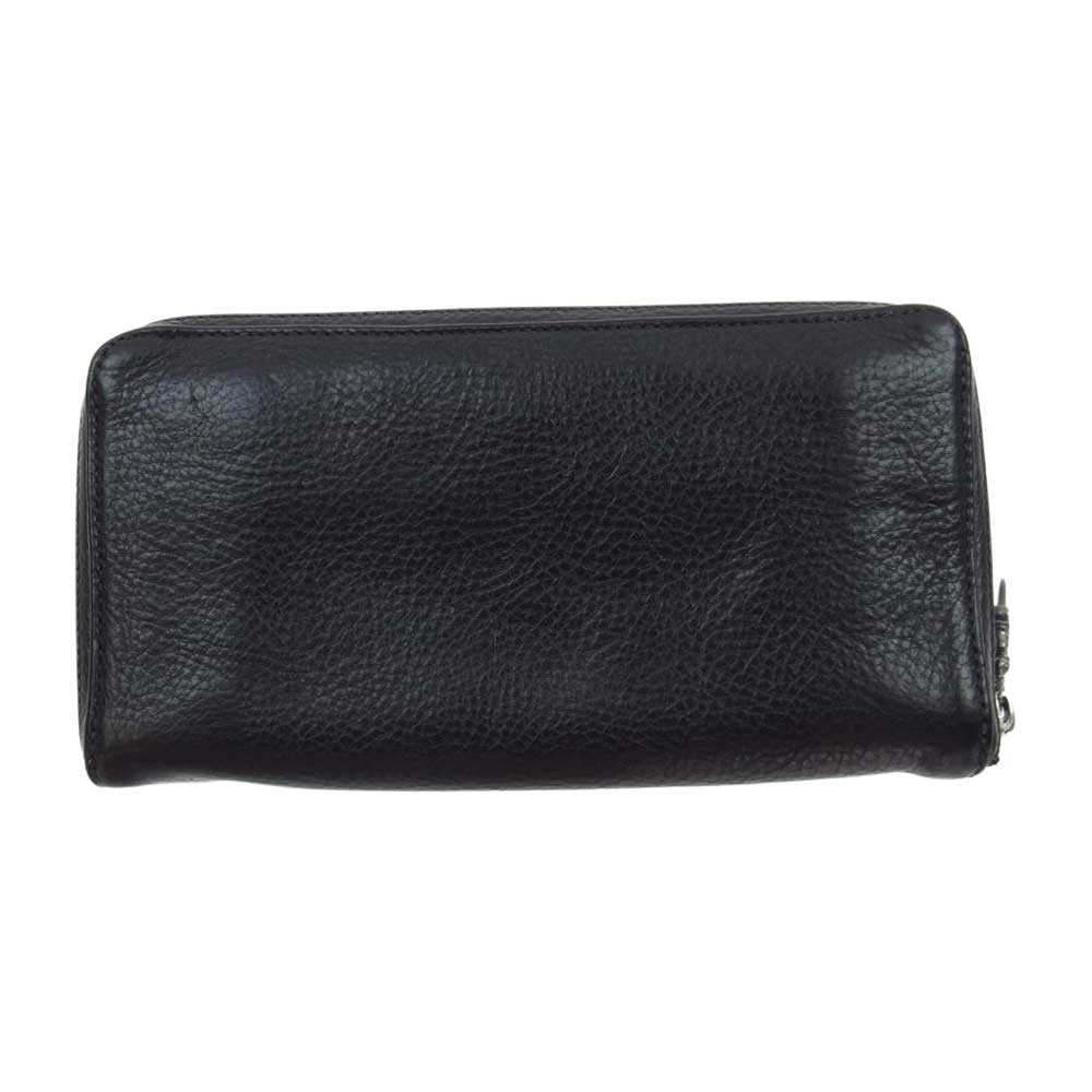 CHROME HEARTS クロムハーツ（原本有） REC F ZIP SCRL LABEL レックFジップ スクロールラベル ウォレット ブラック系【中古】