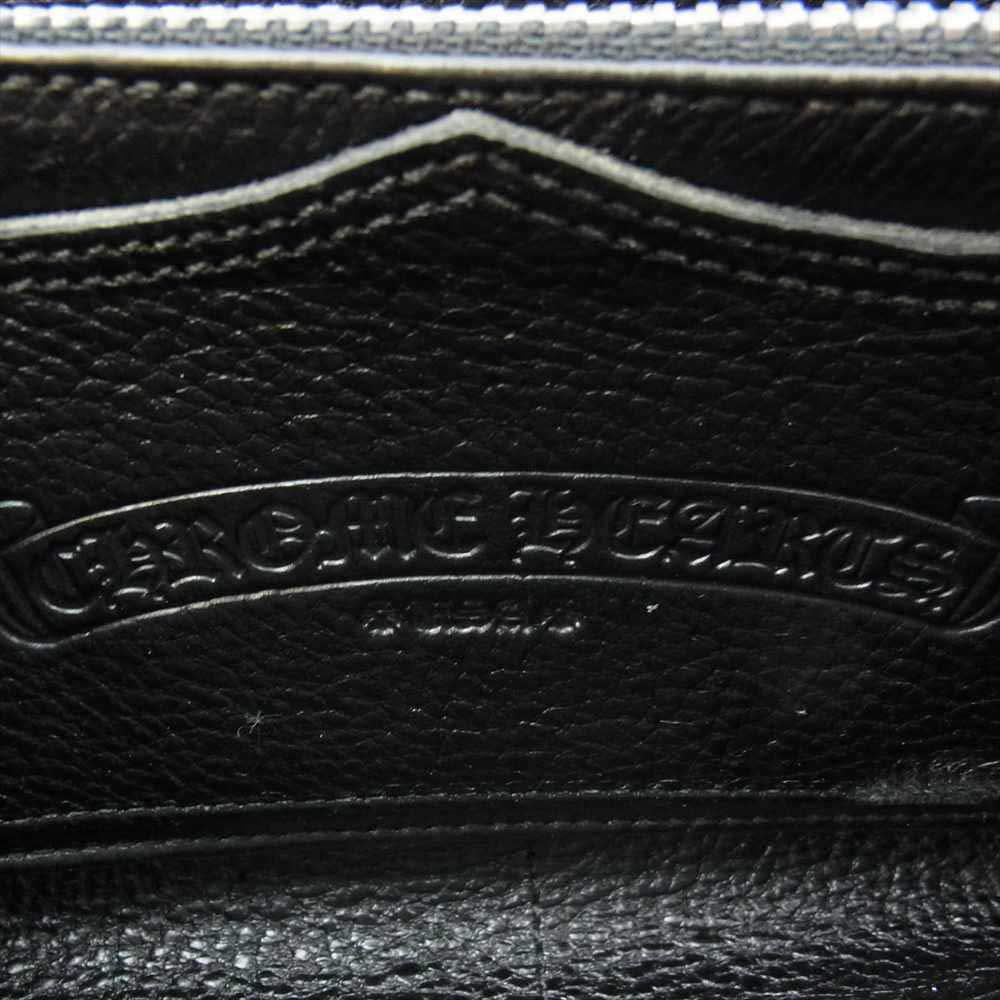 CHROME HEARTS クロムハーツ（原本有） REC F ZIP SCRL LABEL レックFジップ スクロールラベル ウォレット ブラック系【中古】