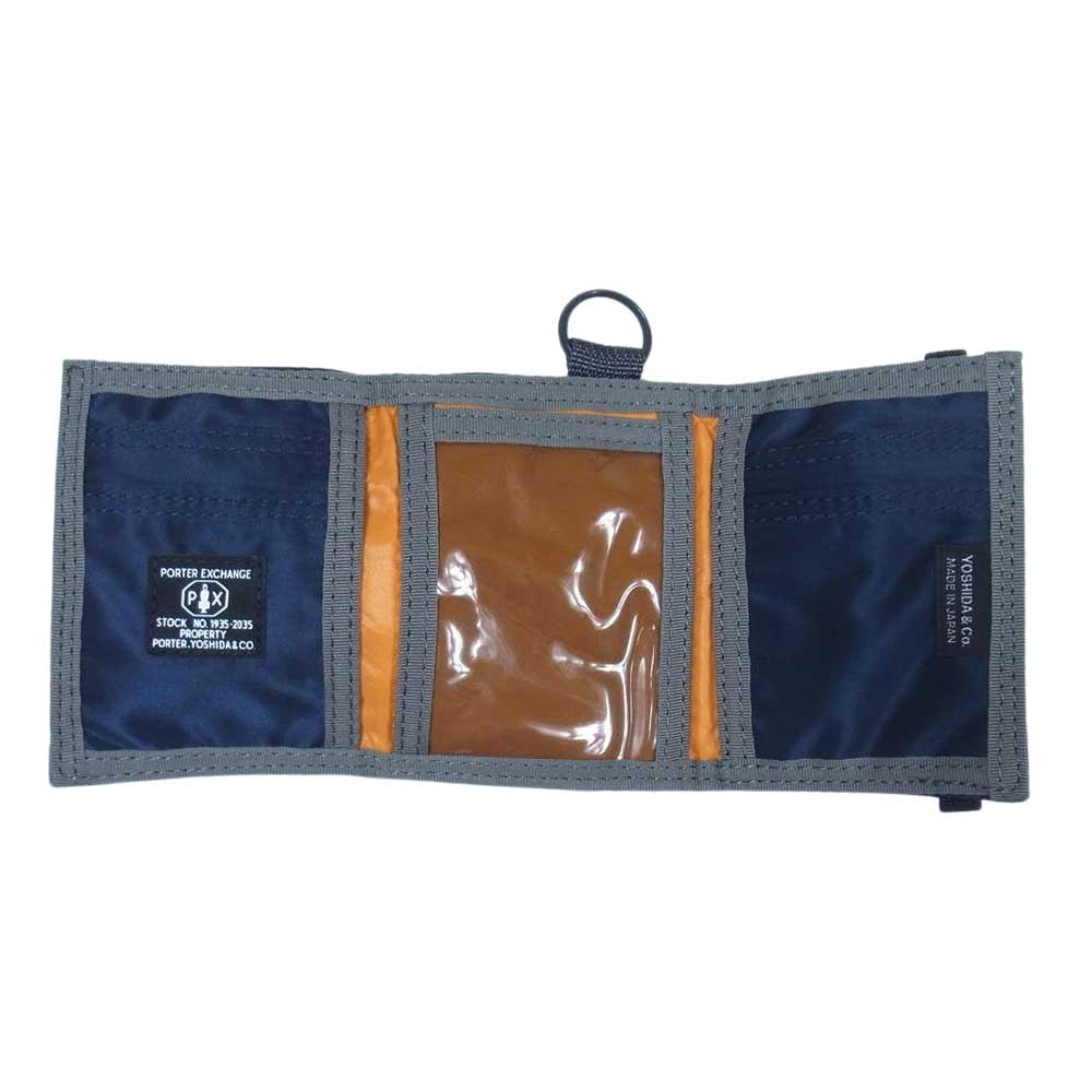 PORTER ポーター  EXCHANGE PX TANKER HOLIDAY WALLET ホリデーウォレット ネイビー系【中古】