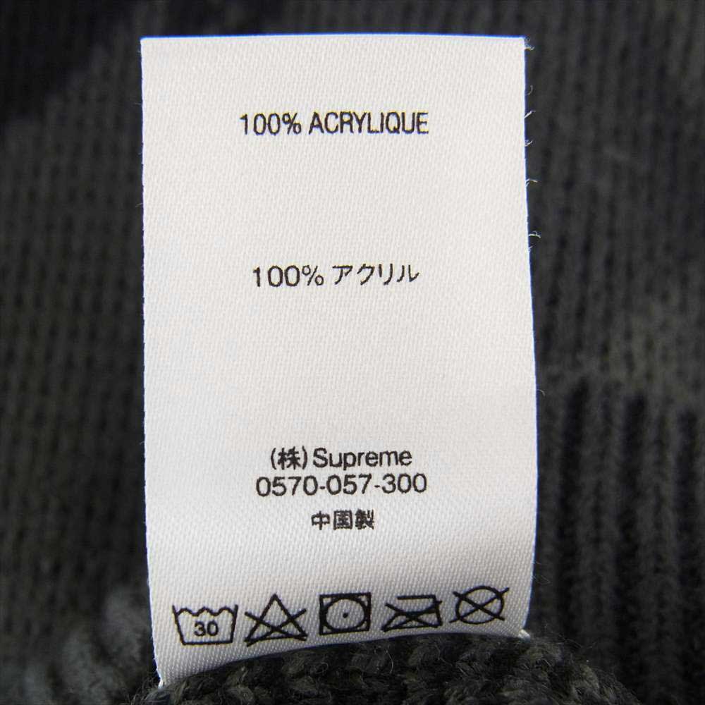 Supreme シュプリーム 19AW Tribal Camo Sweater トライバル カモ セーター ニット グレー系 S【中古】
