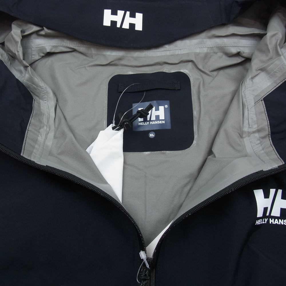 ヘリーハンセン HOE12106 Raine Light Jacket レイネ ライト ジャケット ブラック系 XL【新古品】【未使用】【中古】