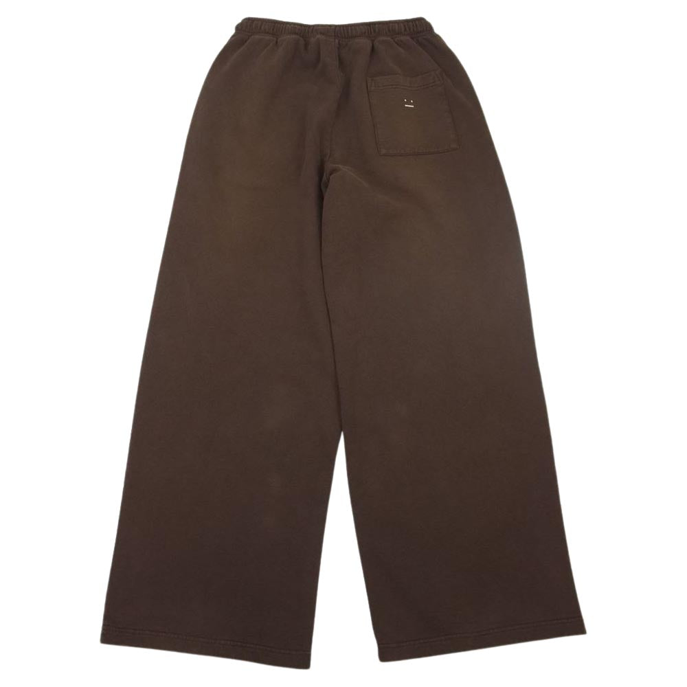ACNE STUDIOS アクネストゥディオズ FA-UX-TROU000059-CK0049 フェイスパッチ フリーススウェットパンツ コーヒーブラウン ブラウン系 XS【中古】