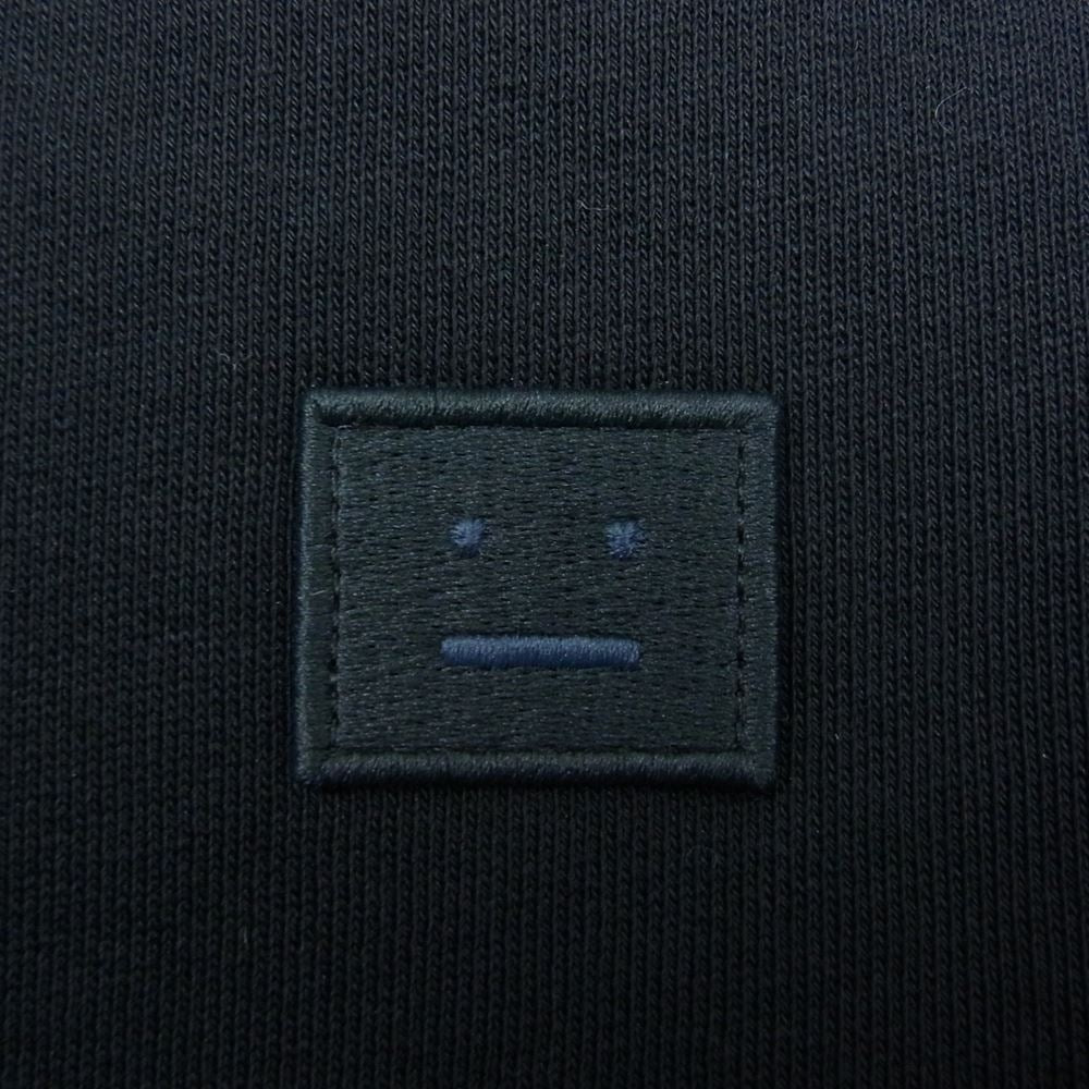 ACNE STUDIOS アクネストゥディオズ FA-UX-SWEA000077-CI0072 フェイスパッチ クルーネック スウェットシャツ ブラック系 XXS【極上美品】【中古】