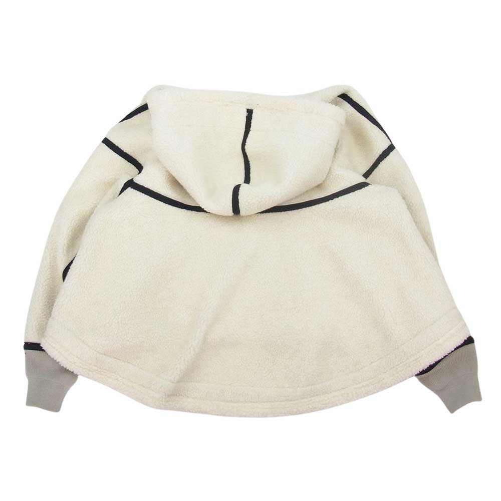 ナゴンスタンス 19AW 470CA830-6940 リバーシブル ボア フリース ジャケット ホワイト系 グレー系 38【中古】