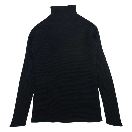 ISSEY MIYAKE イッセイミヤケ IM92-FT006 ボックスプリーツ ボトルネック カットソー 長袖 ブラック ブラック系 M【中古】