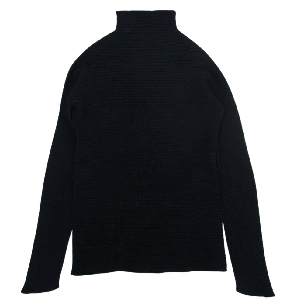 ISSEY MIYAKE イッセイミヤケ IM92-FT006 ボックスプリーツ ボトルネック カットソー 長袖 ブラック ブラック系 M【中古】