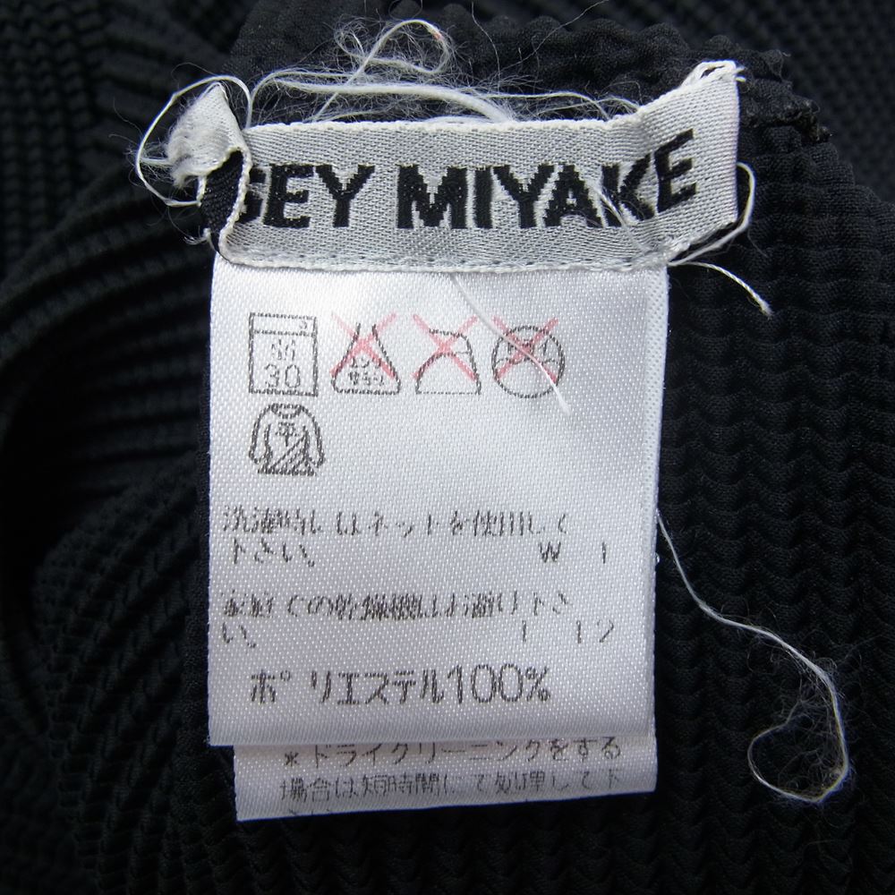 ISSEY MIYAKE イッセイミヤケ IM92-FT006 ボックスプリーツ ボトルネック カットソー 長袖 ブラック ブラック系 M【中古】