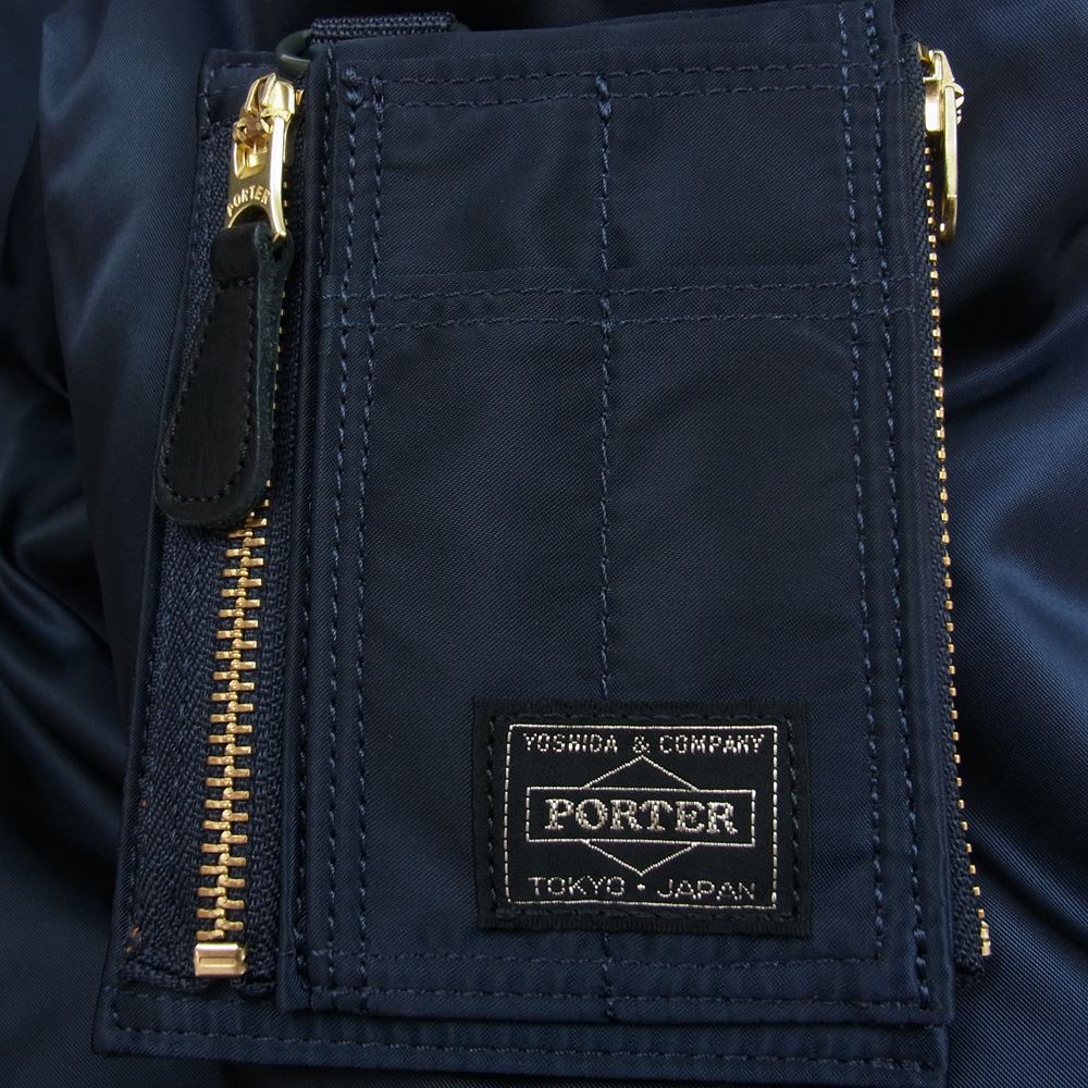 PORTER ポーター × BUZZ RICKSON'S バズリクソンズ 390-92151 MA-1 & WALLET ウォレット付き ブルゾン フライトジャケット ネイビー系 36【新古品】【未使用】【中古】