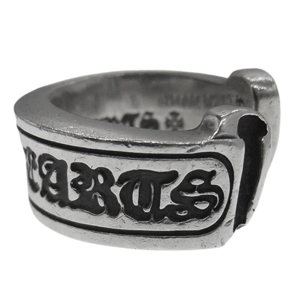 CHROME HEARTS クロムハーツ（原本無） SCROLL LABEL スクロールラベル リング シルバー系 6号【中古】