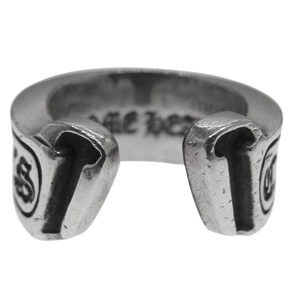 CHROME HEARTS クロムハーツ（原本無） SCROLL LABEL スクロールラベル リング シルバー系 6号【中古】
