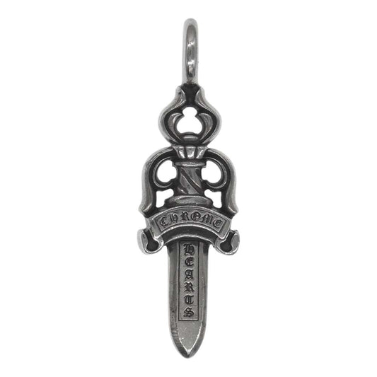 CHROME HEARTS クロムハーツ（原本無） DOUBLE DAGGER ダブルダガー ペンダントトップ シルバー系【中古】