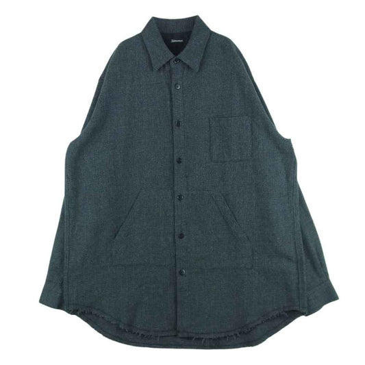 UNDERCOVER アンダーカバー 22AW UI2B4404 UNDERCOVERISM アンダーカバイズム カットオフ ウール 長袖 シャツ ジャケット グレー系 4【中古】