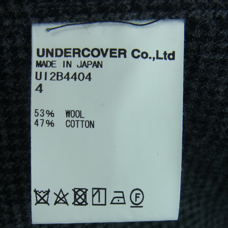 UNDERCOVER アンダーカバー 22AW UI2B4404 UNDERCOVERISM アンダーカバイズム カットオフ ウール 長袖 シャツ ジャケット グレー系 4【中古】