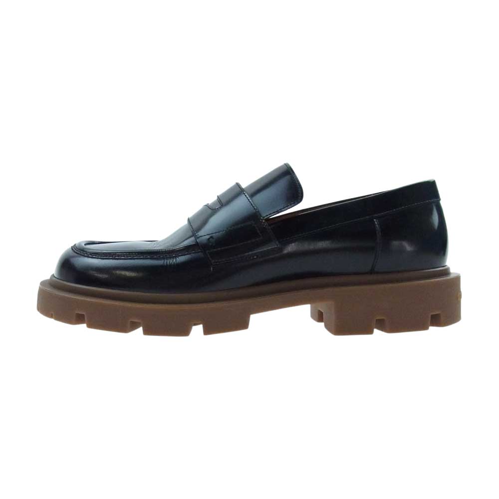 MAISON MARGIELA メゾンマルジェラ レザー ペニー ローファー モカシン ブラック系 43【中古】