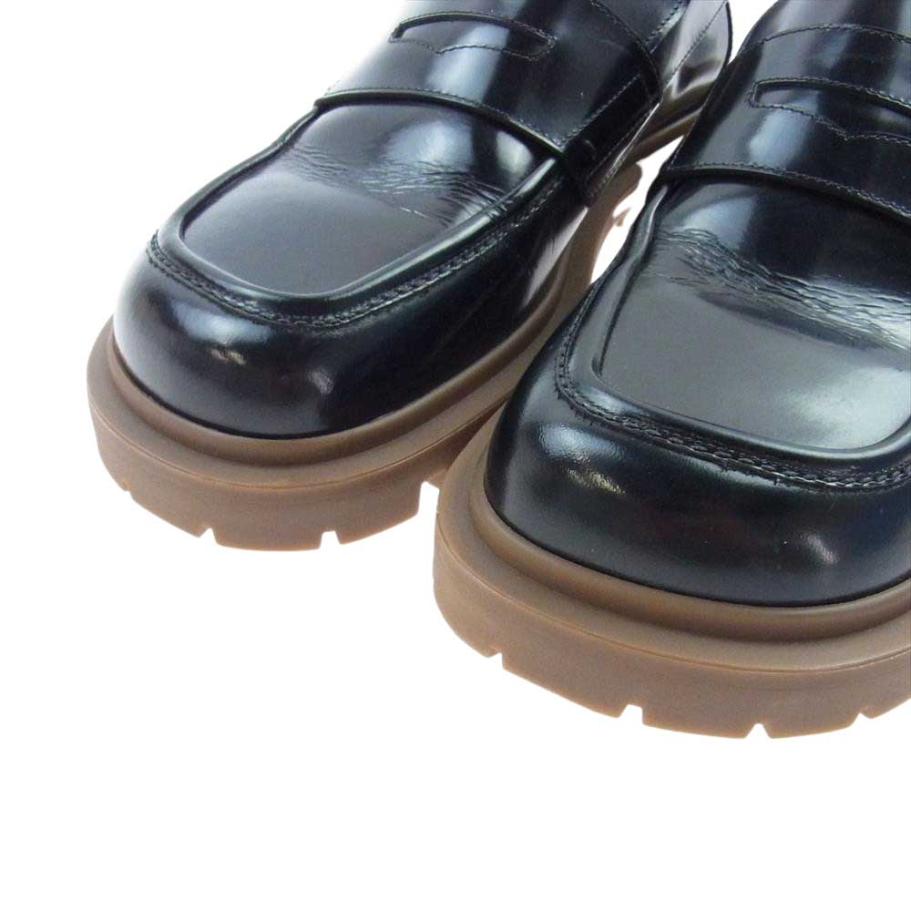 MAISON MARGIELA メゾンマルジェラ レザー ペニー ローファー モカシン ブラック系 43【中古】