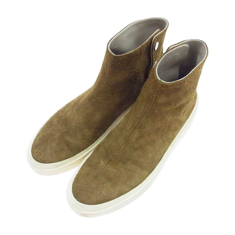 FEAR OF GOD フィアオブゴッド CHELSEA BOOT サイドスナップ チェルシー ブーツ スエード シューズ ブラウン系 43【中古】