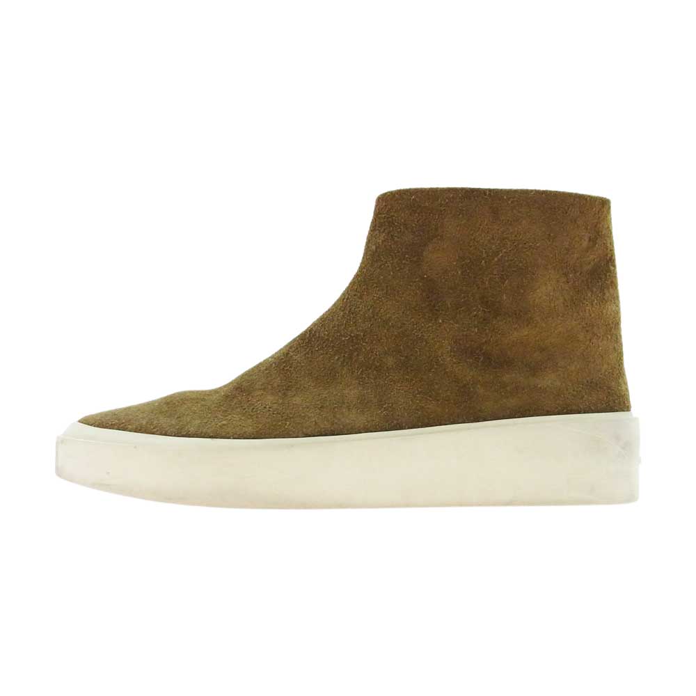FEAR OF GOD フィアオブゴッド CHELSEA BOOT サイドスナップ チェルシー ブーツ スエード シューズ ブラウン系 43【中古】