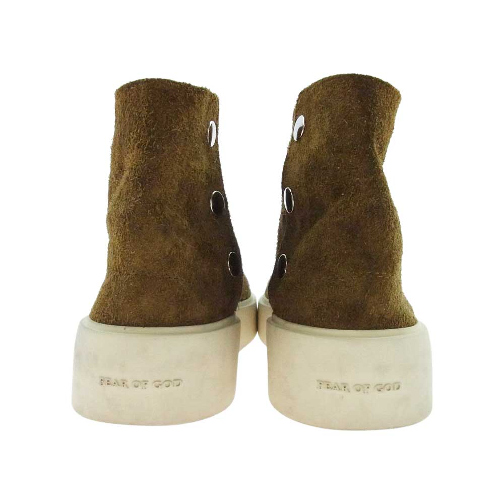 FEAR OF GOD フィアオブゴッド CHELSEA BOOT サイドスナップ チェルシー ブーツ スエード シューズ ブラウン系 43【中古】