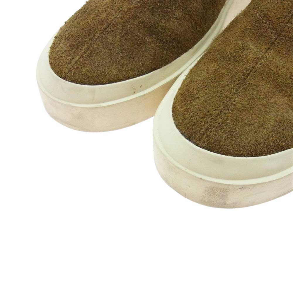 FEAR OF GOD フィアオブゴッド CHELSEA BOOT サイドスナップ チェルシー ブーツ スエード シューズ ブラウン系 43【中古】