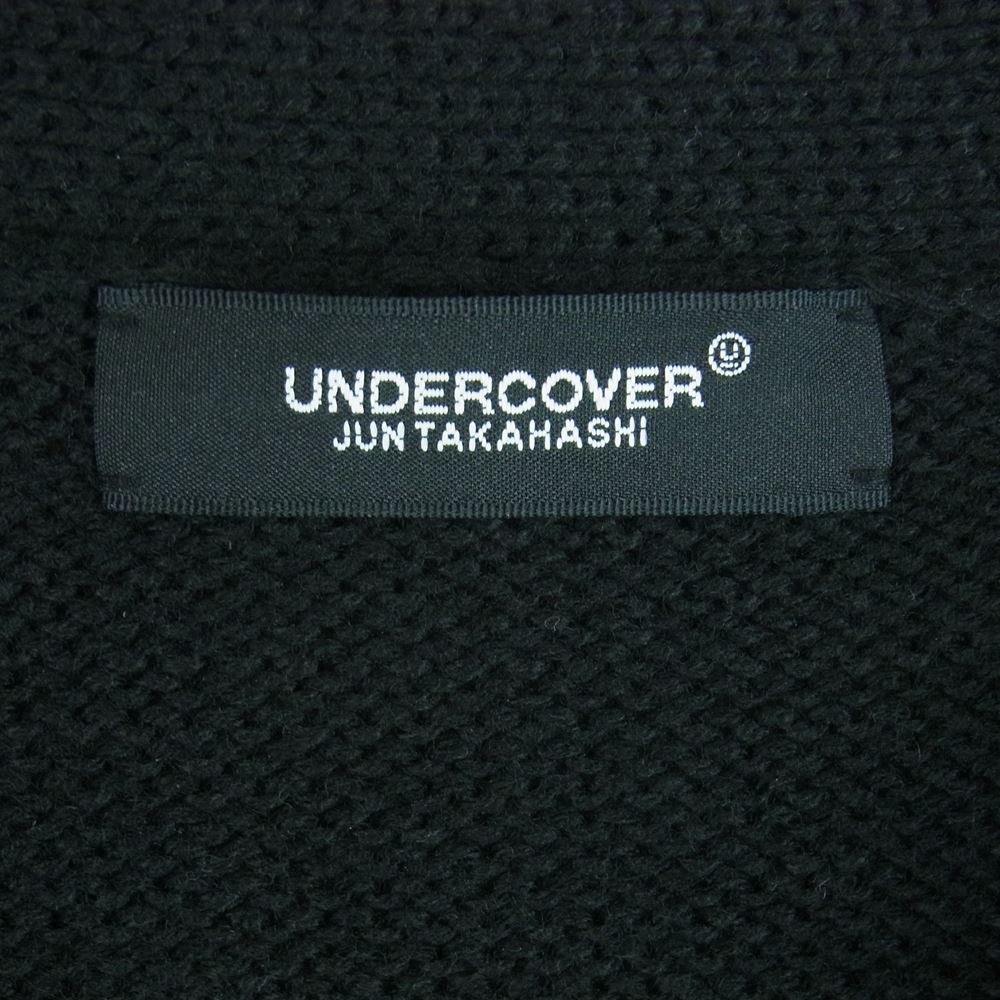 UNDERCOVER アンダーカバー 21SS UC1A4906 ダメージ加工 ボロ ニット カーディガン 日本製 ブラック系 5【中古】