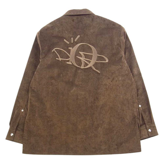 Dior ディオール 22AW CACTUS JACK カクタスジャック Oversized Overshirt ロゴ刺繍 オーバーサイズ オーバーシャツ ブラウン系 54【美品】【中古】
