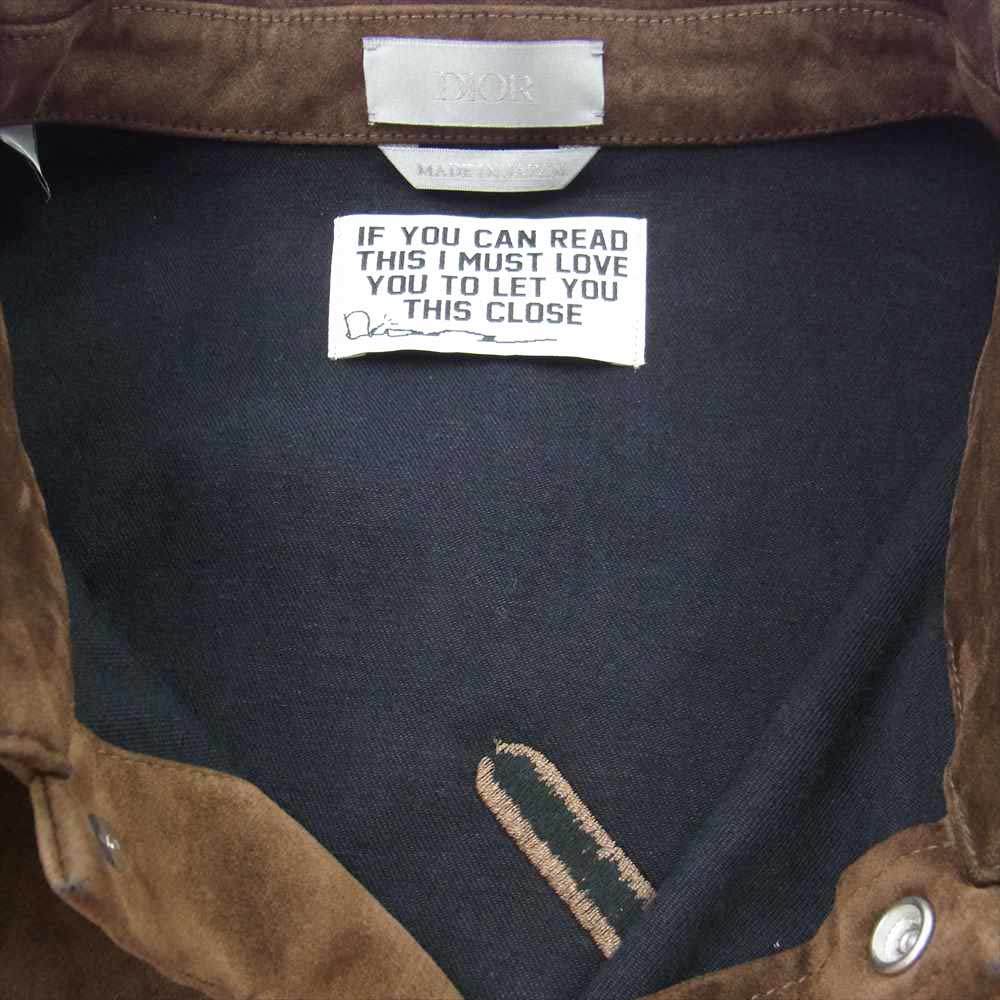 Dior ディオール 22AW CACTUS JACK カクタスジャック Oversized Overshirt ロゴ刺繍 オーバーサイズ オーバーシャツ ブラウン系 54【美品】【中古】