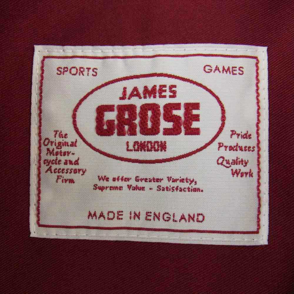 ジェームス グロース KANSAN JACKET カンサン カウハイド レザー ライダース ジャケット ブラック系 38【中古】