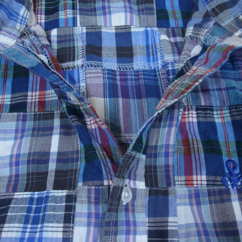 SOPHNET. ソフネット パッチワーク 長袖 シャツ マルチカラー系 XL【中古】