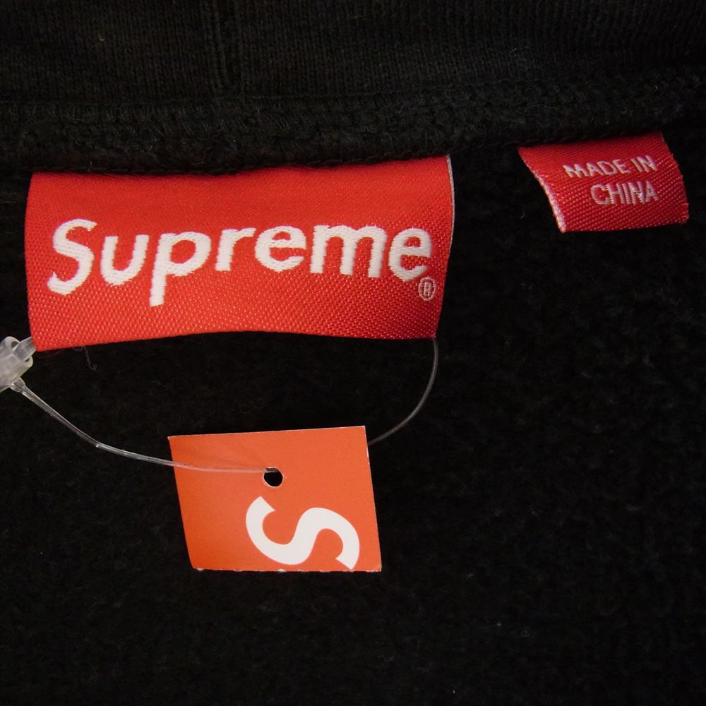 Supreme シュプリーム 22AW Patchwork Zip Up Hooded Sweatshirt パッチワーク アーチロゴ ジップ フーディ  ブラック系 L【美品】【中古】