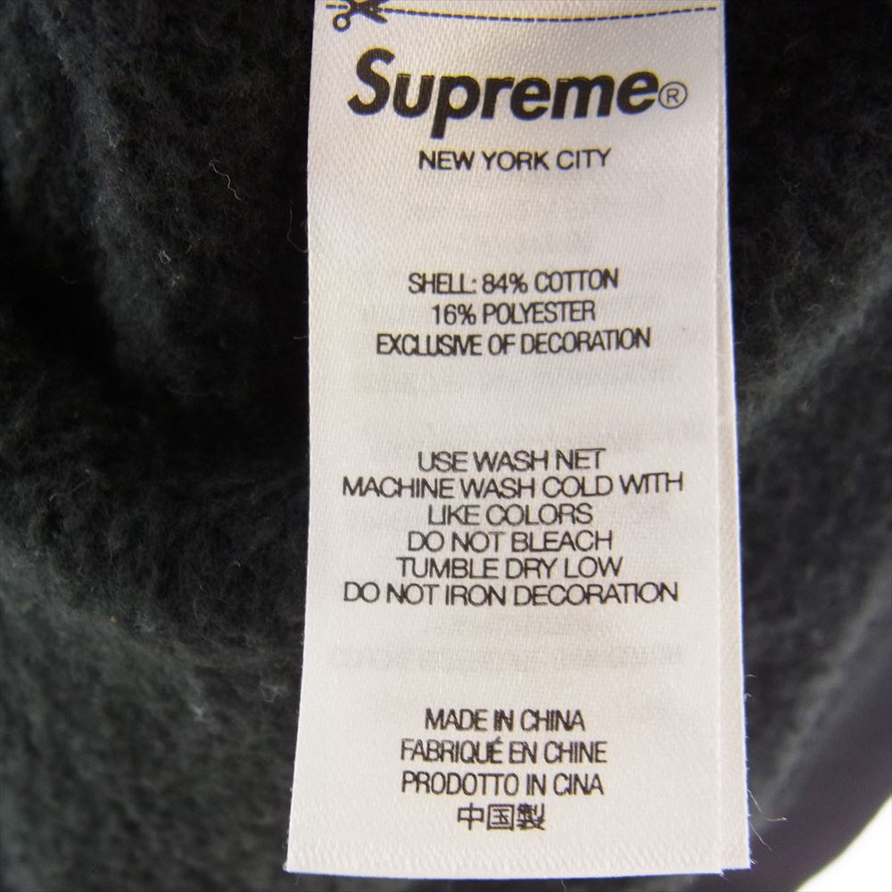Supreme シュプリーム 22AW Patchwork Zip Up Hooded Sweatshirt パッチワーク アーチロゴ ジップ フーディ  ブラック系 L【美品】【中古】