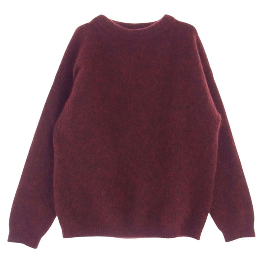 ACNE STUDIOS アクネストゥディオズ FN-WN-KNIT000289  モヘア クルーネック ニット セーター エンジ系 S【美品】【中古】