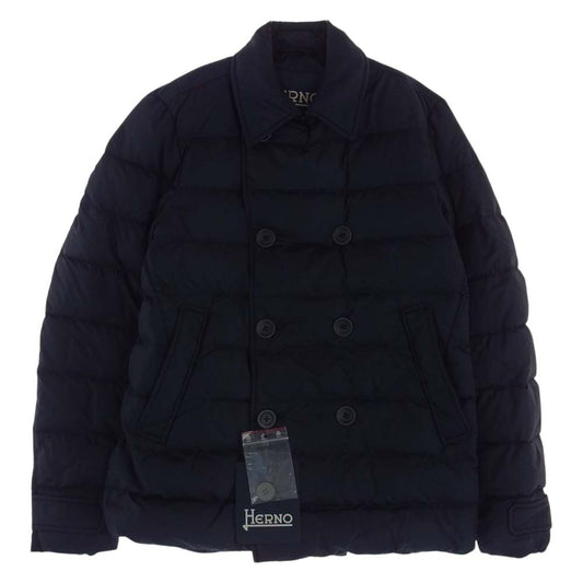 Herno ヘルノ PI0307U-12004 ナイロンダウン P コート  ダークネイビー系 46【中古】