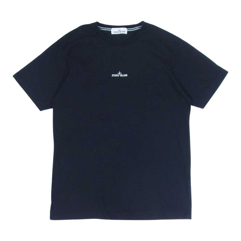 STONE ISLAND ストーンアイランド 72152NS84 T-SHIRT DRONE TWO ドローン フォト ロゴプリント クルーネック 半袖 Tシャツ ブラック系 XL【中古】