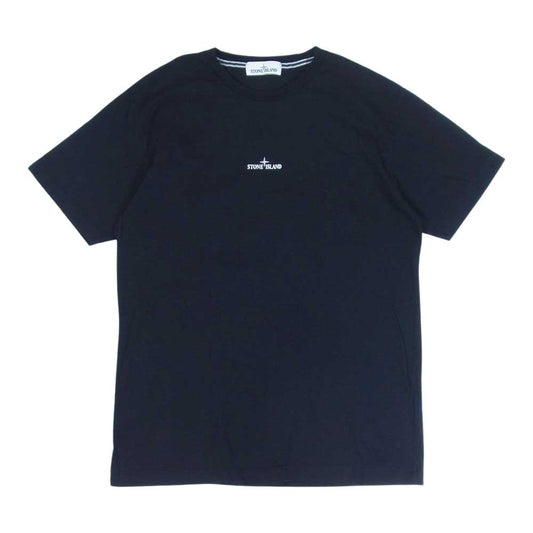 STONE ISLAND ストーンアイランド 72152NS84 T-SHIRT DRONE TWO ドローン フォト ロゴプリント クルーネック 半袖 Tシャツ ブラック系 XL【中古】