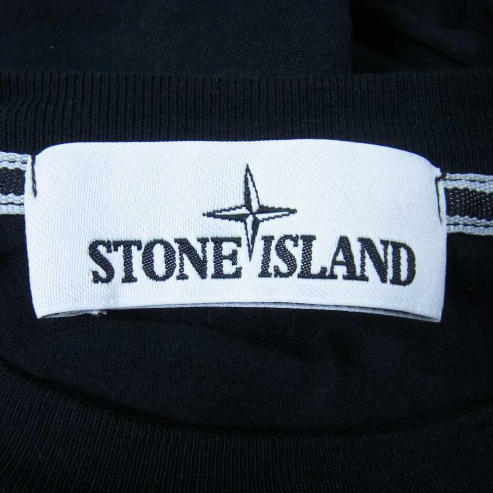 STONE ISLAND ストーンアイランド 72152NS84 T-SHIRT DRONE TWO ドローン フォト ロゴプリント クルーネック 半袖 Tシャツ ブラック系 XL【中古】