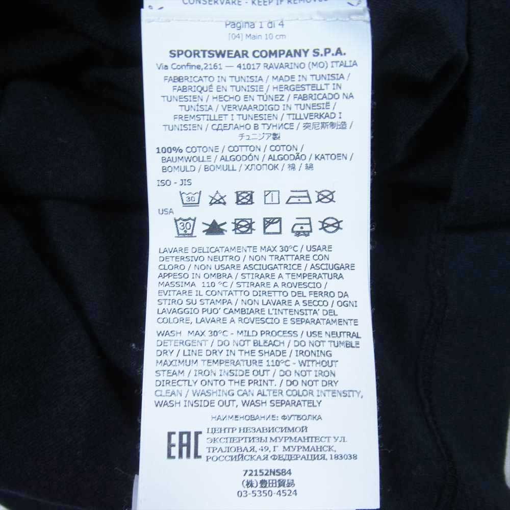 STONE ISLAND ストーンアイランド 72152NS84 T-SHIRT DRONE TWO ドローン フォト ロゴプリント クルーネック 半袖 Tシャツ ブラック系 XL【中古】