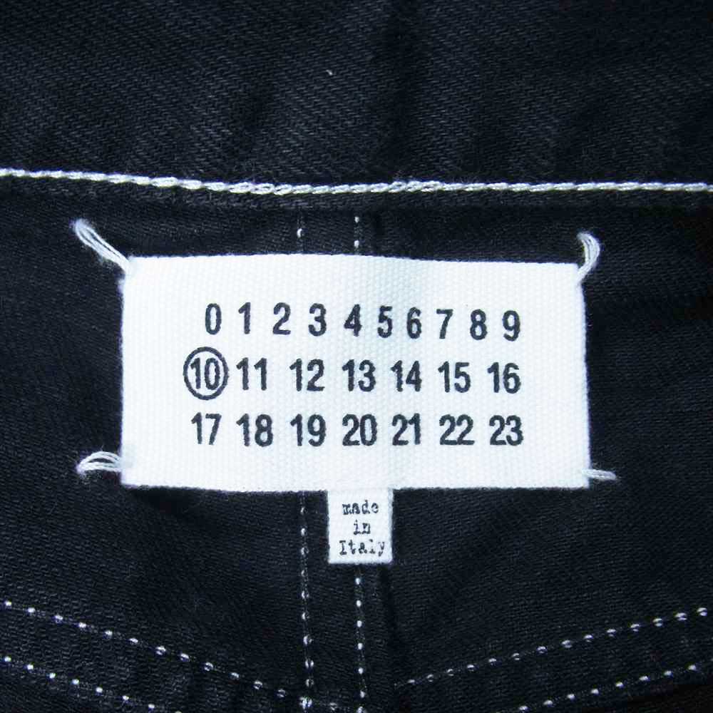 MAISON MARGIELA メゾンマルジェラ 20SS S30LA0160 S30496 10ライン 四つタグ グラフィティ ステッチ ダメージ加工 カットオフ デニムパンツ インディゴブルー系 30【中古】