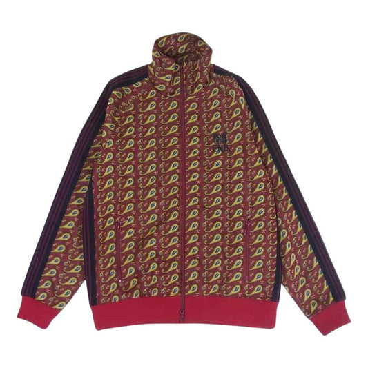 Needles ニードルス 20SS GL383 END. エンド 別注  Track Jacket Paisley Jacquard パピヨン刺繍 ペイズリー トラックジャケット エンジ系 M【美品】【中古】