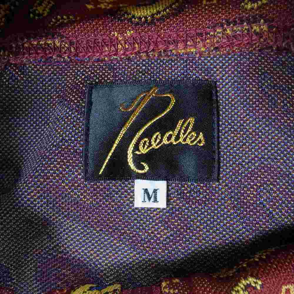 Needles ニードルス 20SS GL383 END. エンド 別注  Track Jacket Paisley Jacquard パピヨン刺繍 ペイズリー トラックジャケット エンジ系 M【美品】【中古】